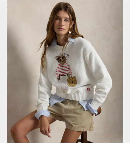 Comprare Polo Ralph Lauren Maglia Polo Bear bianca