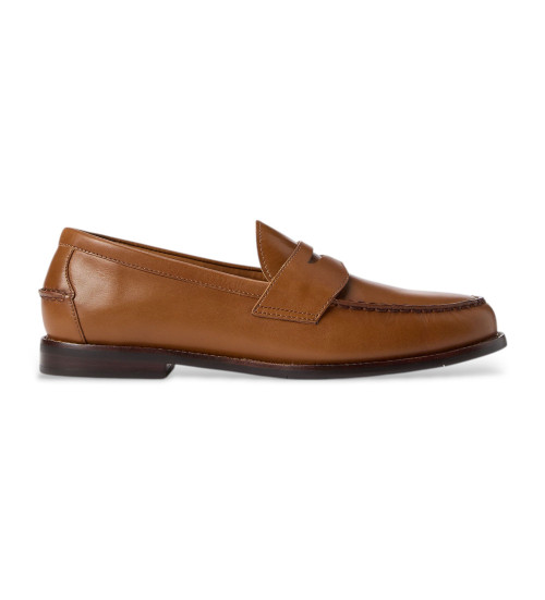 Acheter Polo Ralph Lauren Mocassins en cuir brun Alston Penny