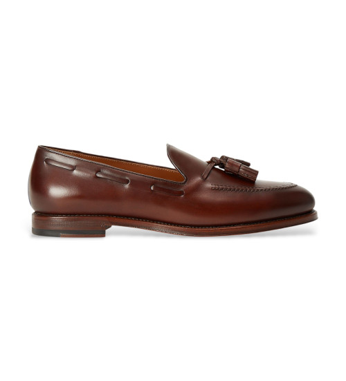 Polo Ralph Lauren Mocasines De Piel Maestra Marrón