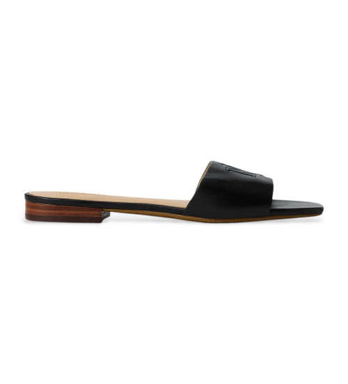 Lauren Ralph Lauren Sandalias De Piel Everley Negro