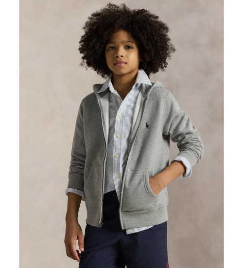 Kopen Polo Ralph Lauren Sweater van fleece en katoen met capuchon