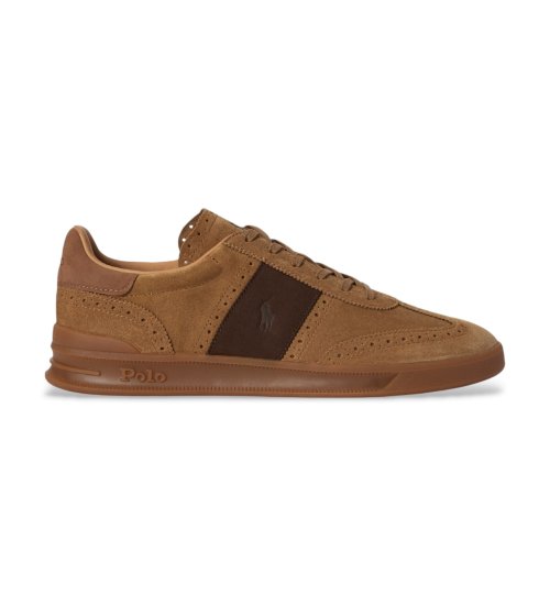 Comprar Polo Ralph Lauren Tênis Heritage Aera de camurça marrom