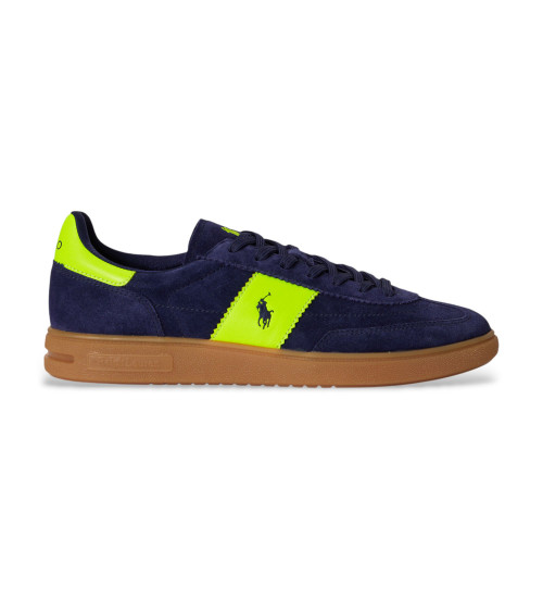 Polo Ralph Lauren Zapatillas De Piel Bedford Marino