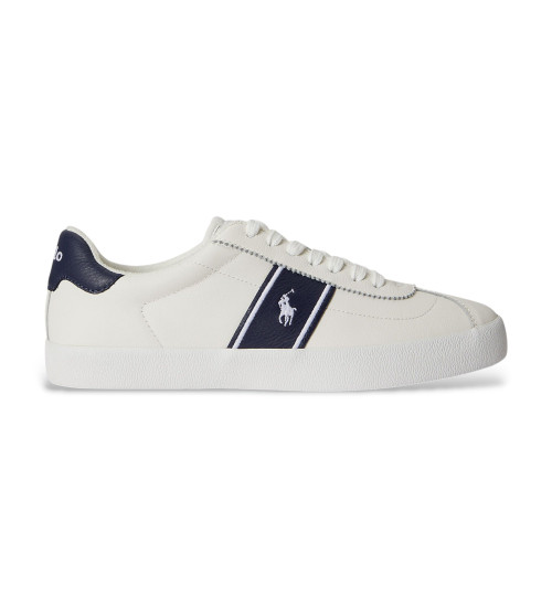 Polo Ralph Lauren Zapatillas De Piel Court Vulcanizada Blanco
