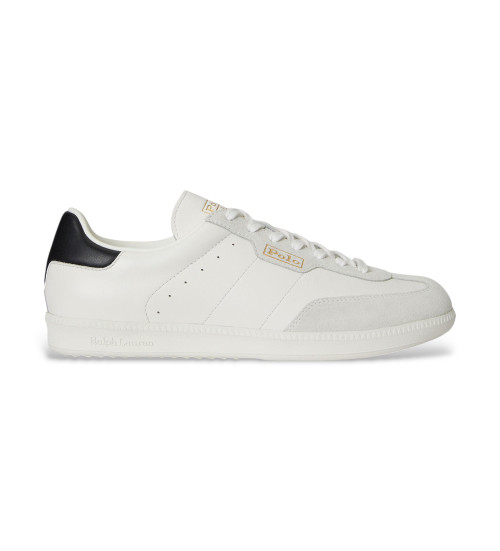 Polo Ralph Lauren Zapatillas De Piel Field Blanco