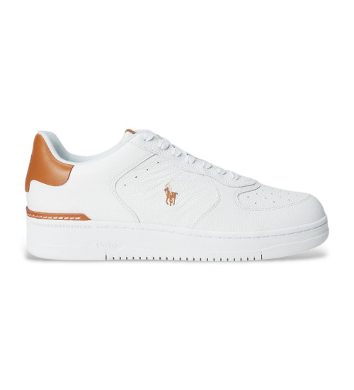 Polo Ralph Lauren Zapatillas De Piel Masters Court Blanco