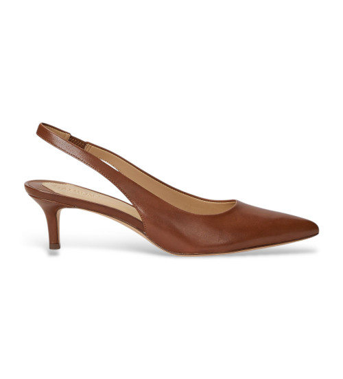 Lauren Ralph Lauren Zapatos De Piel Lolah Marrón
