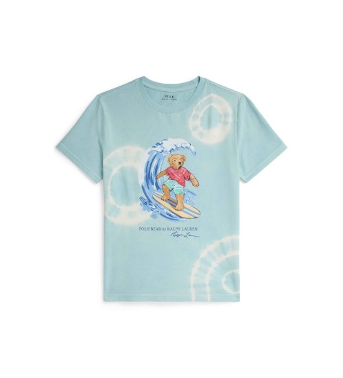 Buy Polo Ralph Lauren Cotton T-shirt with blue Polo Bear