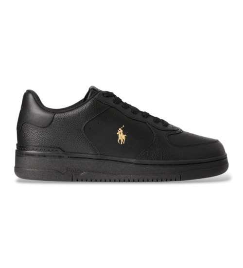 Polo Ralph Lauren Zapatillas De Piel Masters Negro