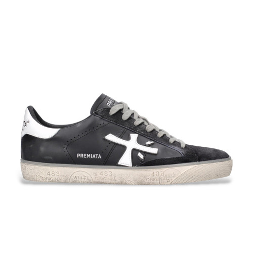 Buy Premiata Steven Leather Sneakers black