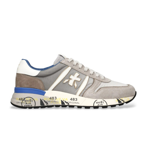 Acheter Premiata Baskets en cuir gris Lander