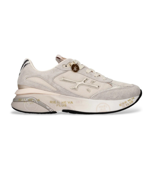 Premiata Zapatillas De Piel Moerund Blanco Roto