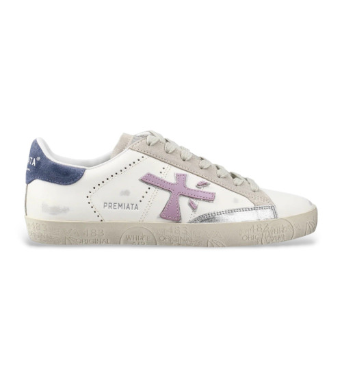 Acheter Premiata Chaussures en cuir Stevend blanc 
