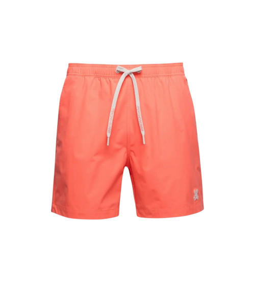 Pantalones Cortos Psycho Bunny Outline Hombre Coral Color Shorts