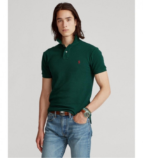 Buy Polo Ralph Lauren Slim fit pique polo shirt green