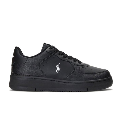 Polo Ralph Lauren Zapatillas De Piel Masters Coury Negro