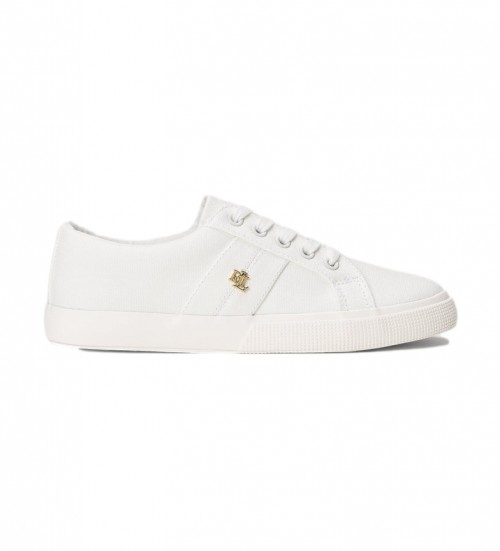 Lauren Ralph Lauren Deportivas De Loneta Janson Ii Blanco