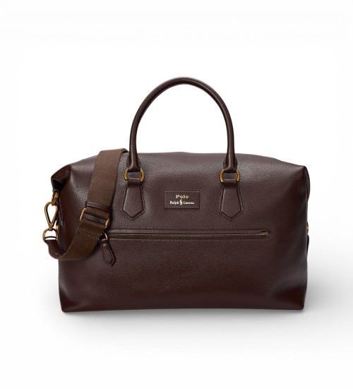 Comprar Polo Ralph Lauren Bolsa de viaje de piel granulada marr�n