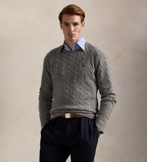 Comprar Polo Ralph Lauren Camisola cinzenta de lã e caxemira