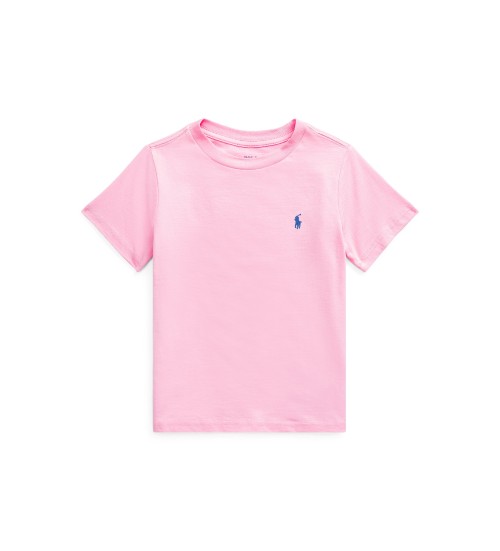 Comprare Polo Ralph Lauren Maglietta rosa in cotone con scollo tondo