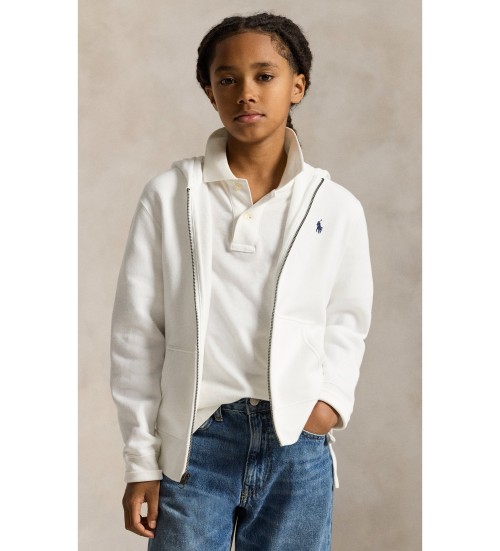 Acheter Polo Ralph Lauren Sweat zipp� � capuche blanc