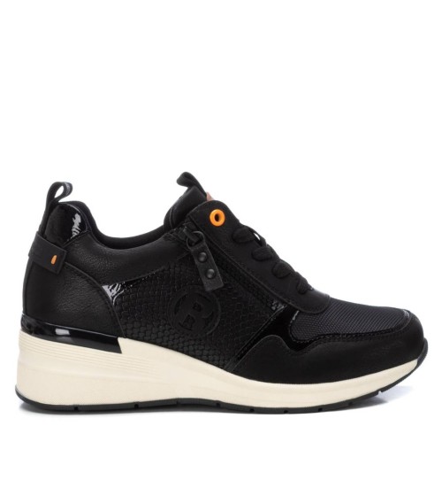 Refresh Zapatillas Con Cuña Negro