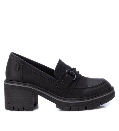 Refresh Mocasines Con Hebilla Negro -Altura Tacón 6CM-