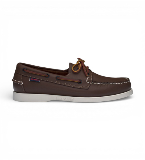 Acheter Sebago Chaussures de bateau en cuir marron Docksides Portland