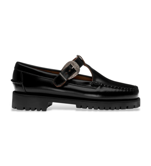 Sebago Zapatos De Piel Aurora Negro