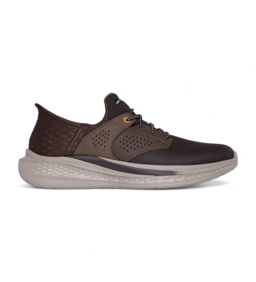 Skechers Zapatillas De Piel Slade Macklin Marrón