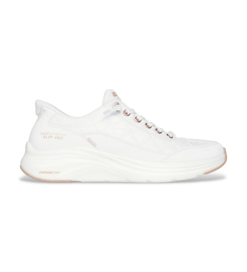 Comprar Skechers Chinelos de dedo com espuma de contorno Cozy Fit Chinelos Golden Hour branco