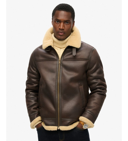 Kb Superdry Brun aviatorjakke