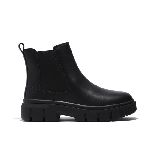 Timberland Botines De Piel De Media Caña Chelsea Field Negro