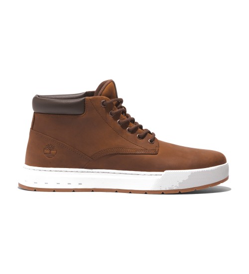 Timberland Zapatillas De Piel De Caña Media Con Cordones Maple Grove Marrón