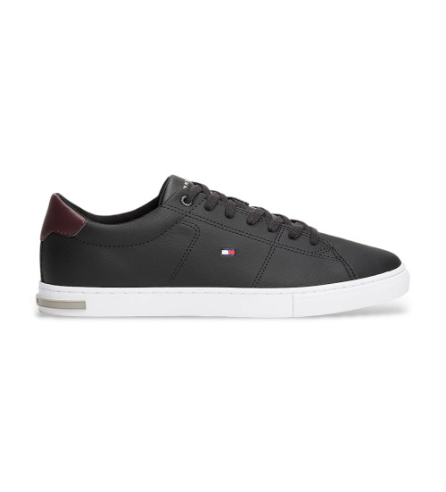 Tommy Hilfiger Zapatillas De Piel Essential Vulcanizadas De Piel Negro