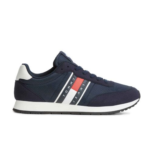 Tommy Jeans Zapatillas Con Logo Y Mezcla De Texturas Marino