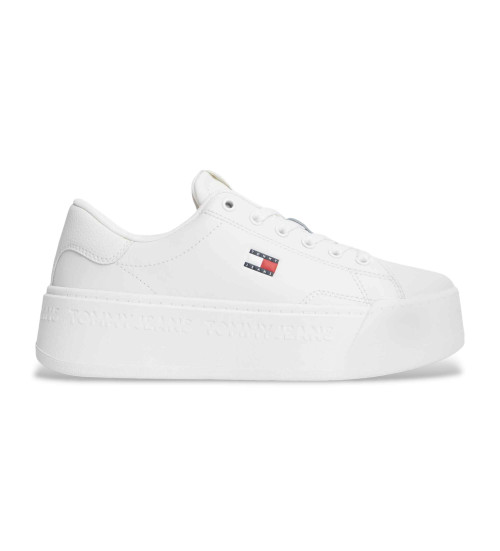 Tommy Jeans Zapatillas De Piel Low Top Jet Max Blanco