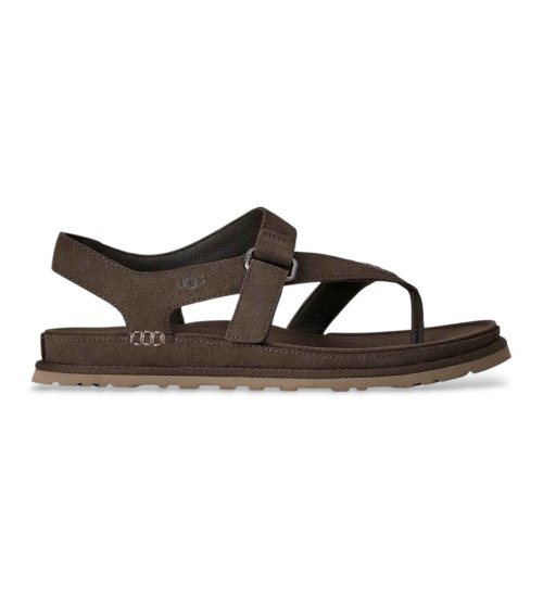 Acheter UGG GoldenGaze Toe Post Sandales en cuir marron