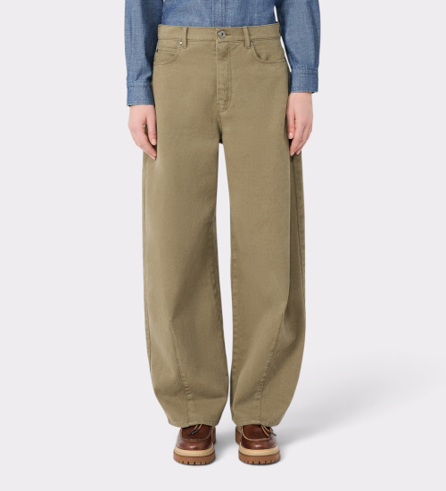 Weekend Max Mara Pantalón Ancho Ordine Caqui