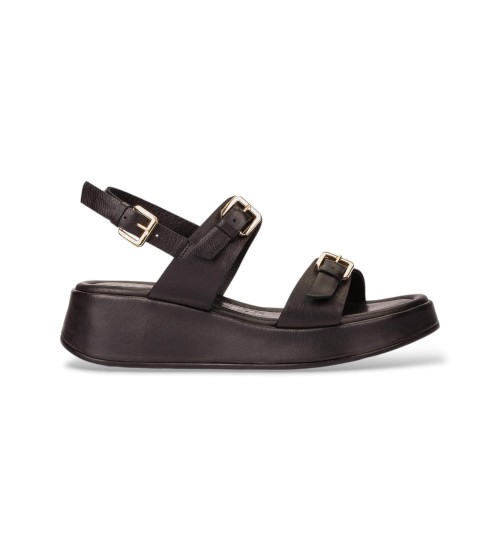 Wonders Sandalias De Piel Soft Balance Negro