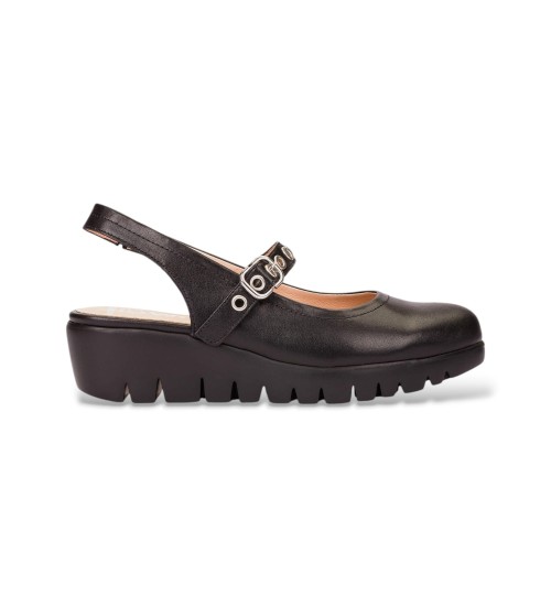 Wonders Zapatos De Piel FLY53 Negro