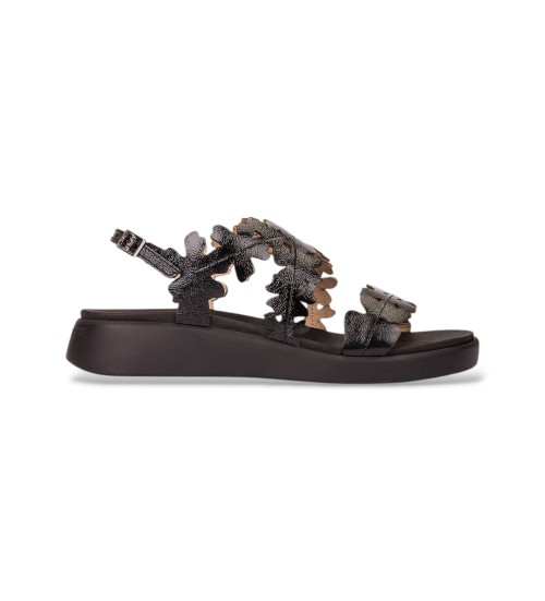 Wonders Sandalias De Piel Loaf Negro