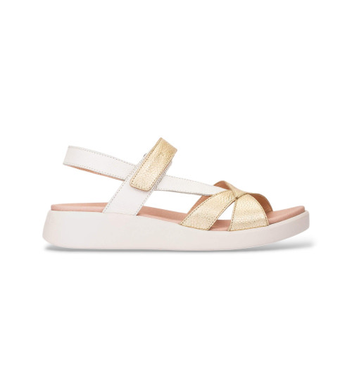 Wonders Sandalias Cruzadas Multicolor Dorado