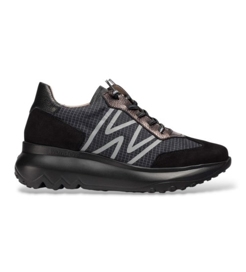 Wonders Zapatillas De Piel Ultrafly 01 Negro