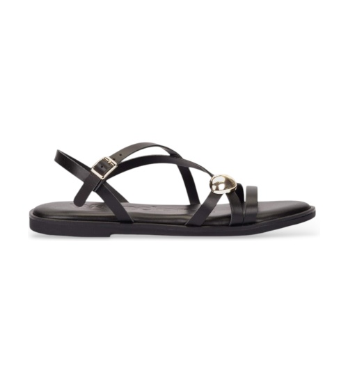 Wonders Sandalias De Piel Musa 23 Negro