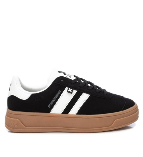 XTI Zapatillas De Piel 143483 Negro
