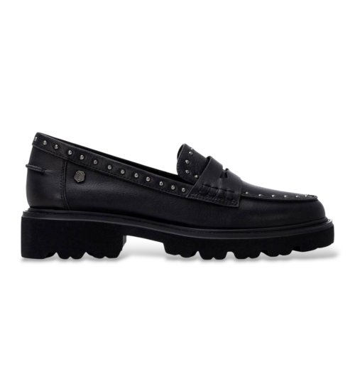 Carmela Mocasines De Piel 164271 Negro