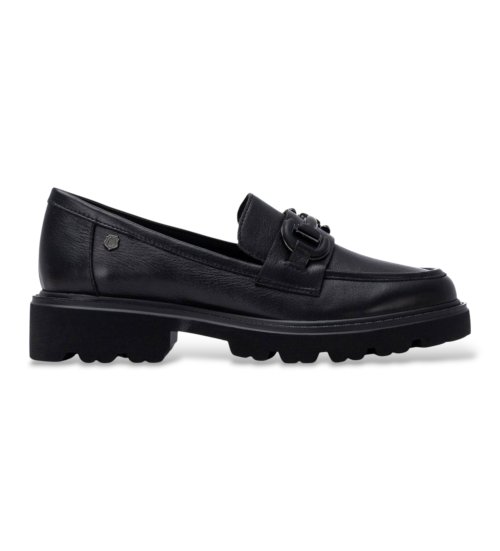 Carmela Mocasines De Piel 164336 Negro