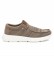 Xti Taupe textile moccasins