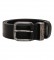 Diesel Leather belt B-Frag black 